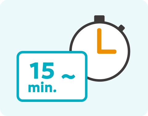 最短15分からピンポイント予約